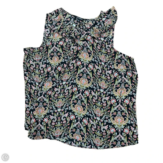 Top Sleeveless By Roz And Ali In Floral Print, Size: 2x
