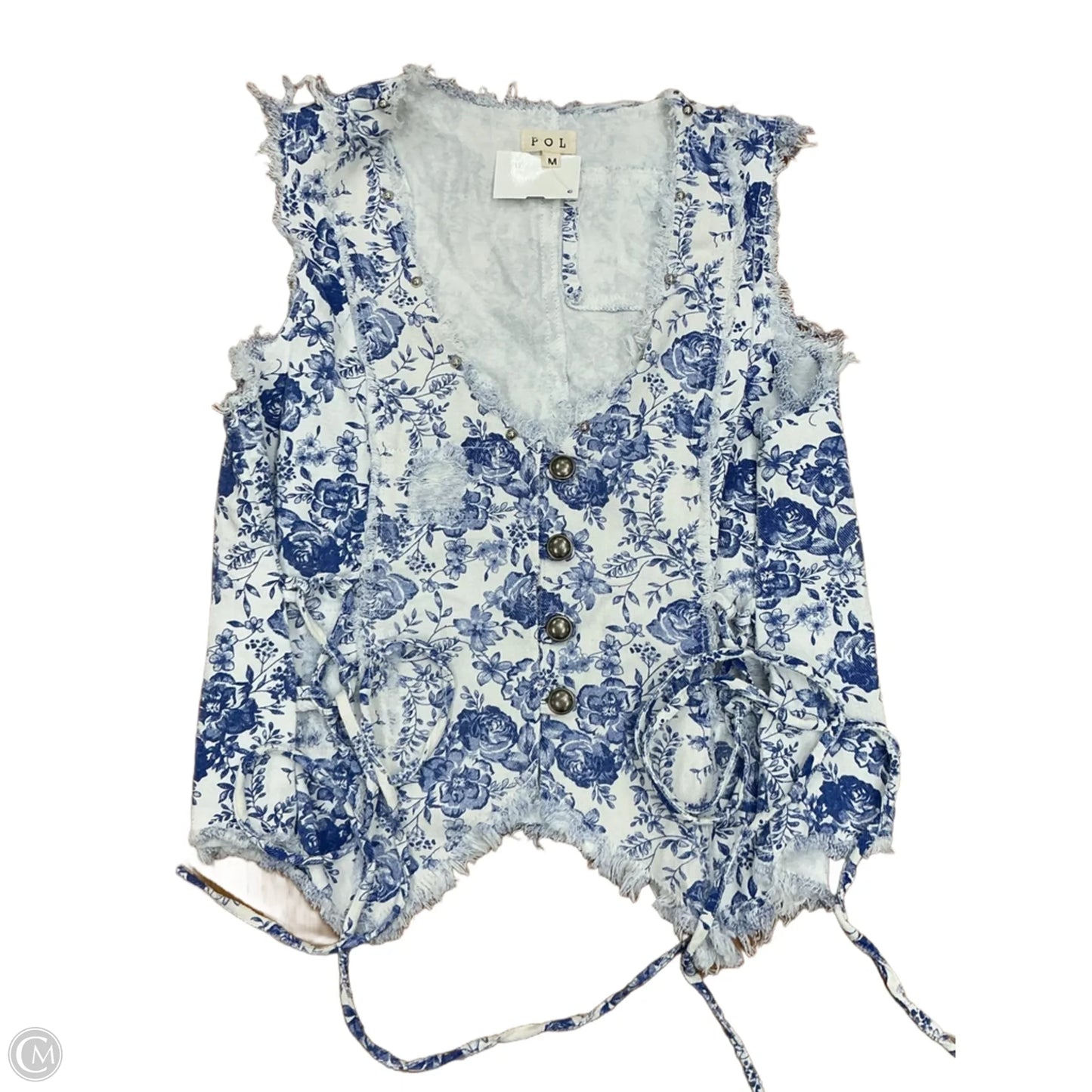 Top Long Sleeve By John Mark In Floral Print, Size: S