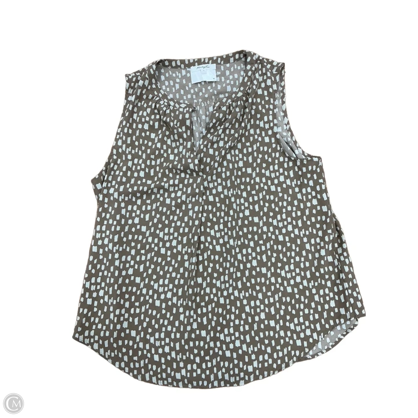 Top Sleeveless By Monday Fun In Brown, Size: Xl