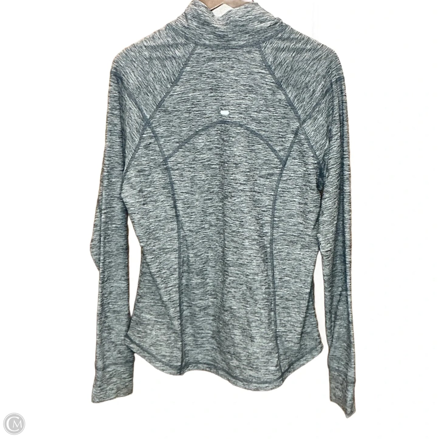 Athletic Top Long Sleeve Collar By Old Navy In Grey, Size: Xl