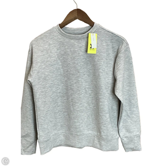 Athletic Top Long Sleeve Crewneck By All In Motion In Grey, Size: L