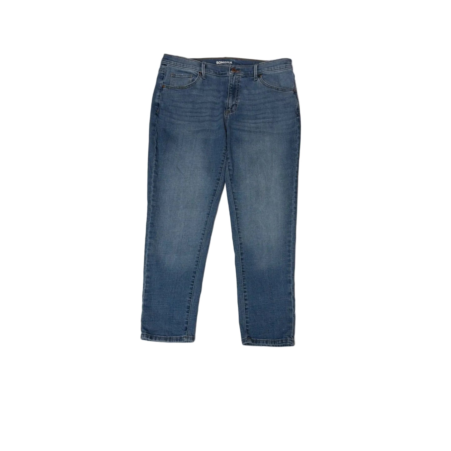 Jeans Straight By Sonoma In Blue Denim, Size: 12