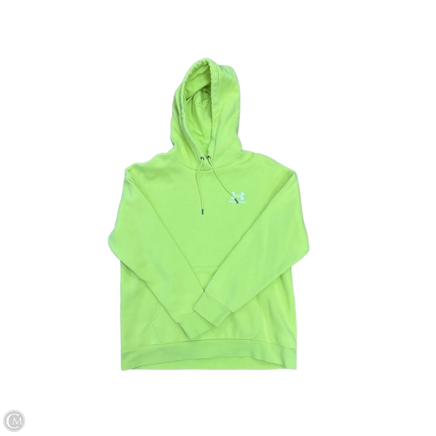 Athletic Sweatshirt Hoodie By Under Armour In Yellow, Size: M