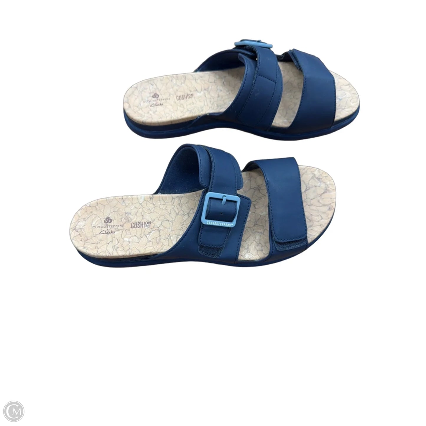 Sandals Flats By Clarks In Blue, Size: 9