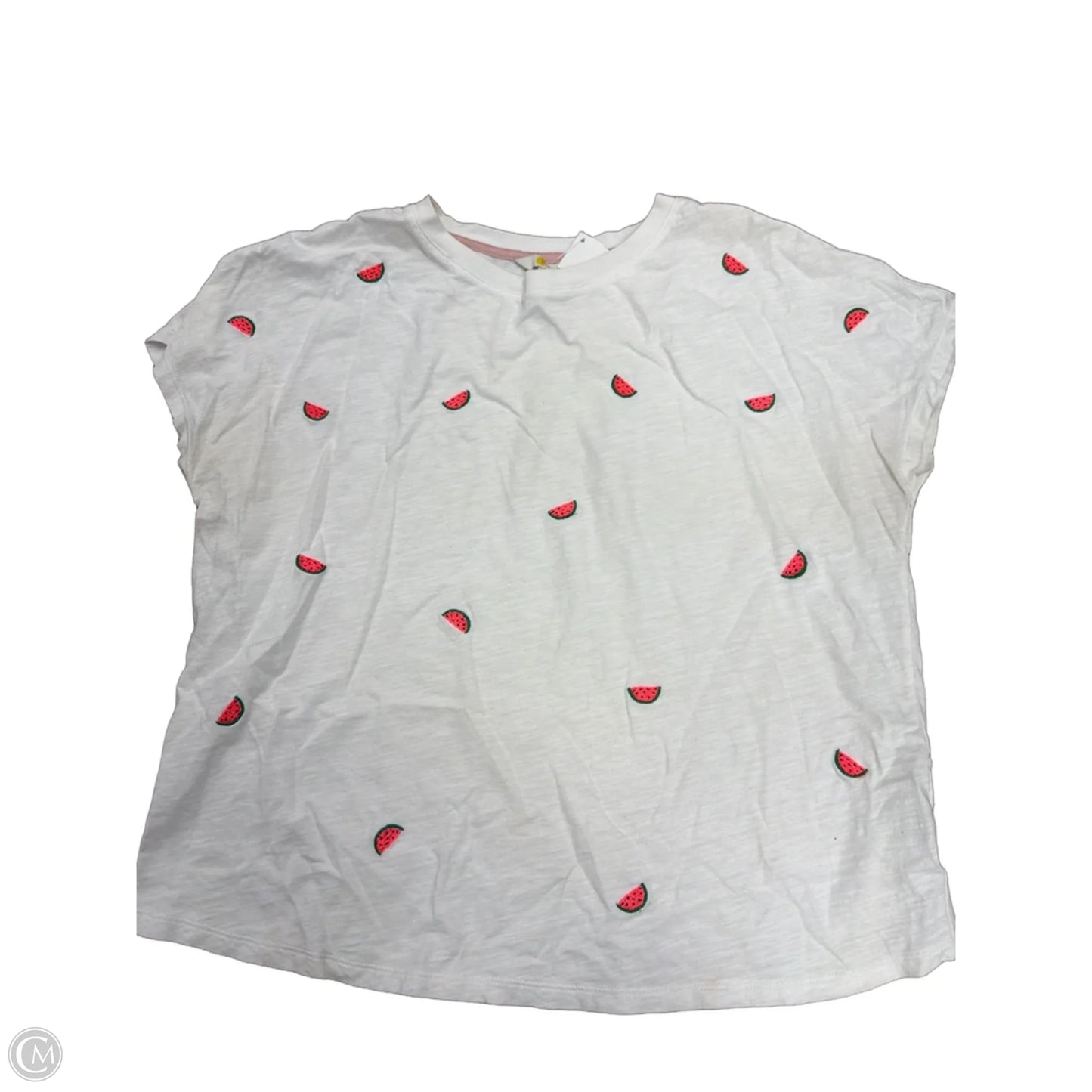 Top Short Sleeve Basic By Boden In White, Size: M