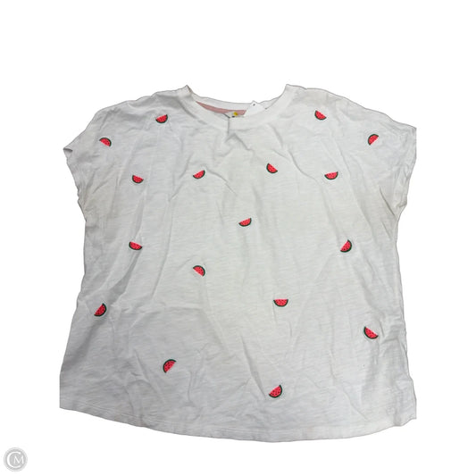 Top Short Sleeve Basic By Boden In White, Size: M
