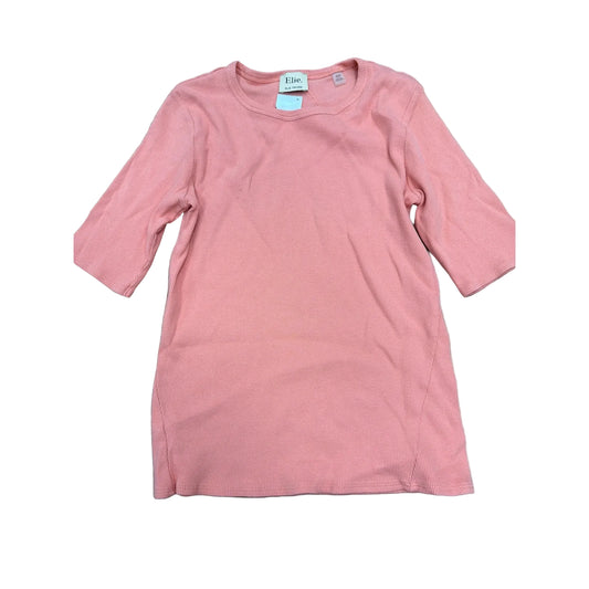 Top Short Sleeve Basic By Elie Tahari In Peach, Size: M