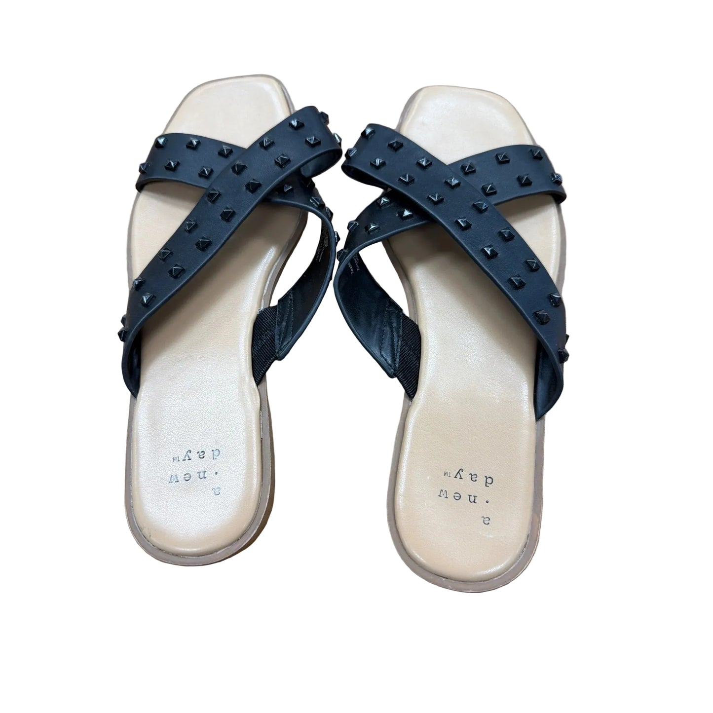 Sandals Flats By A New Day In Black, Size: 6.5