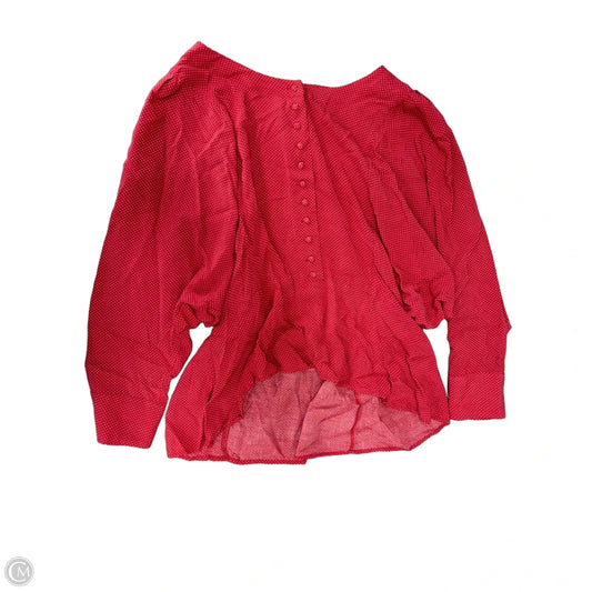 Top Long Sleeve By Maeve In Red, Size: L
