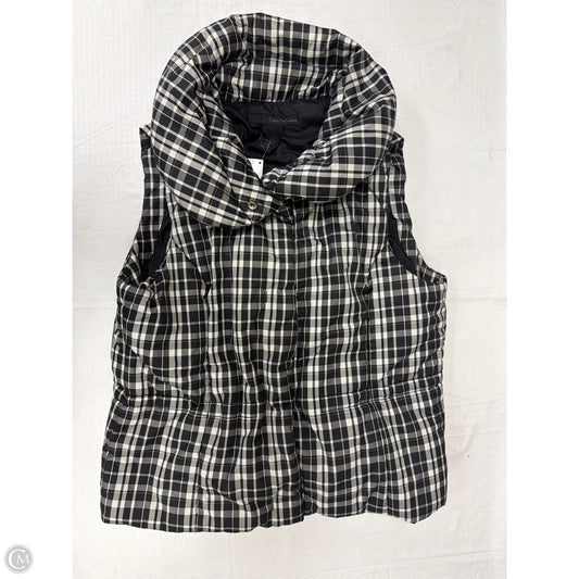 Vest Puffer & Quilted By Calvin Klein In Black & White, Size: Xl