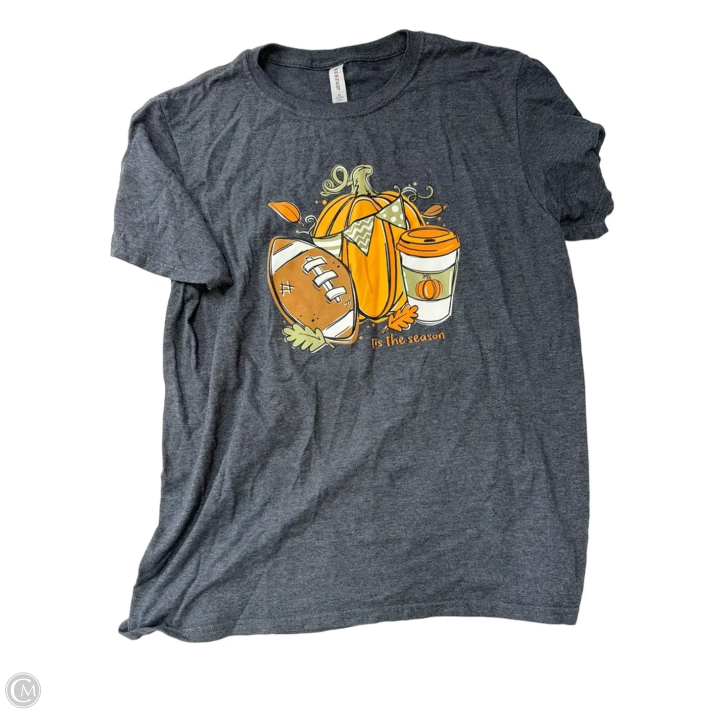Top Short Sleeve Basic By Jerzees In Grey, Size: M