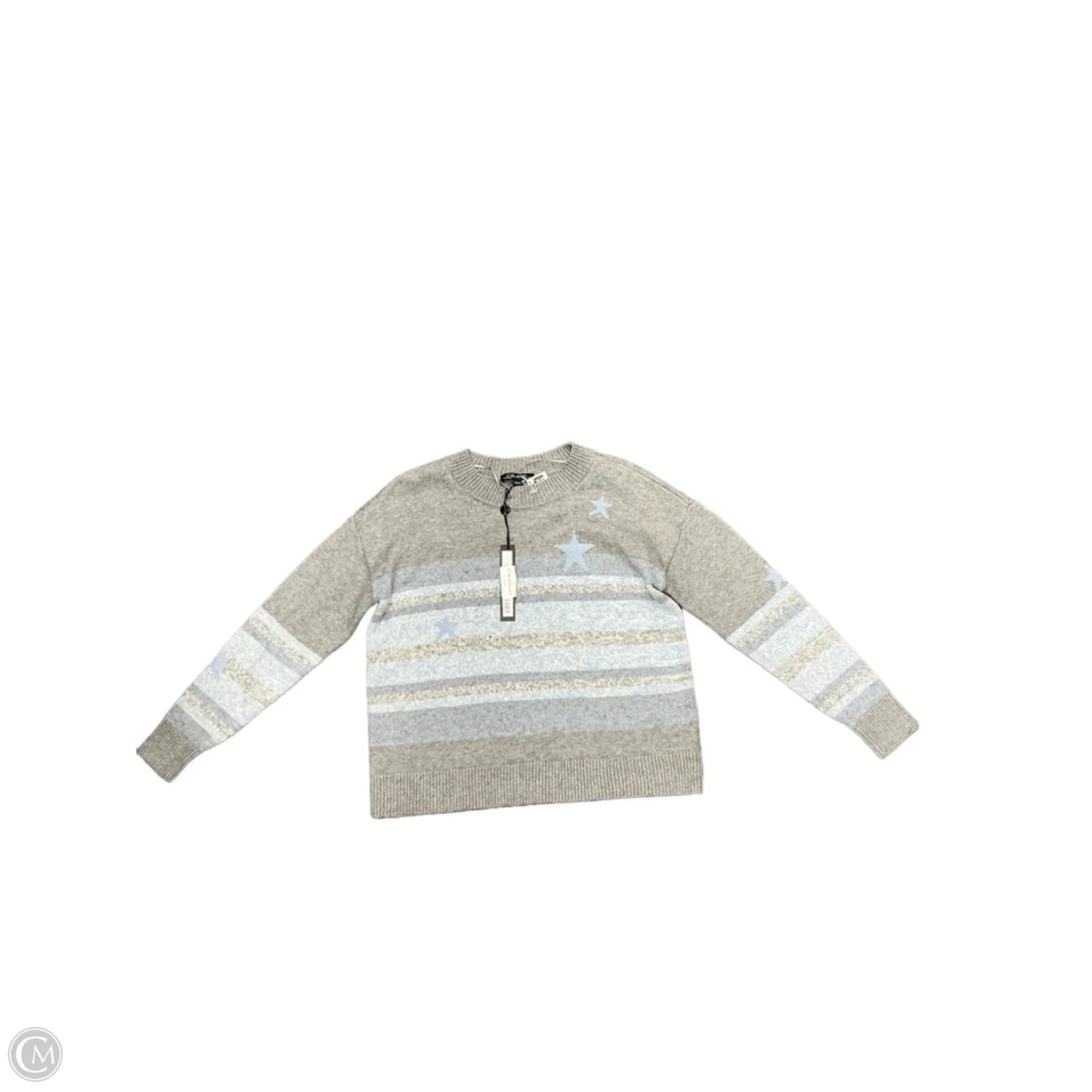 Sweater By Charlie B In Blue & Grey, Size: Xs