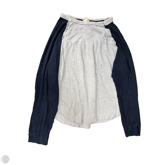 Top Long Sleeve By Pilcro In Blue, Size: L