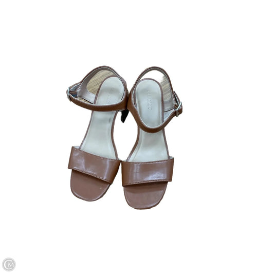 Sandals Heels Block By Old Navy In Brown, Size: 8
