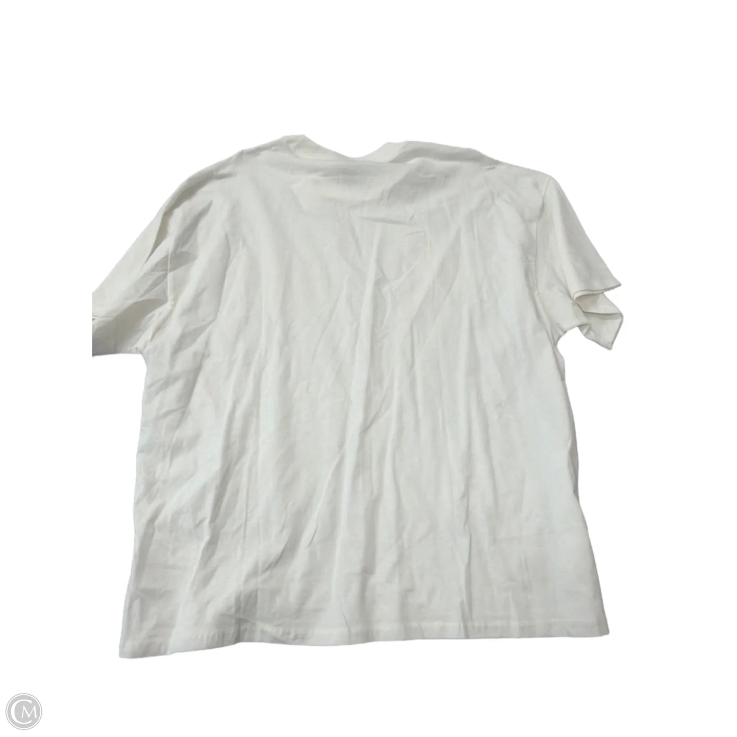 Top Short Sleeve By Divided In White, Size: L