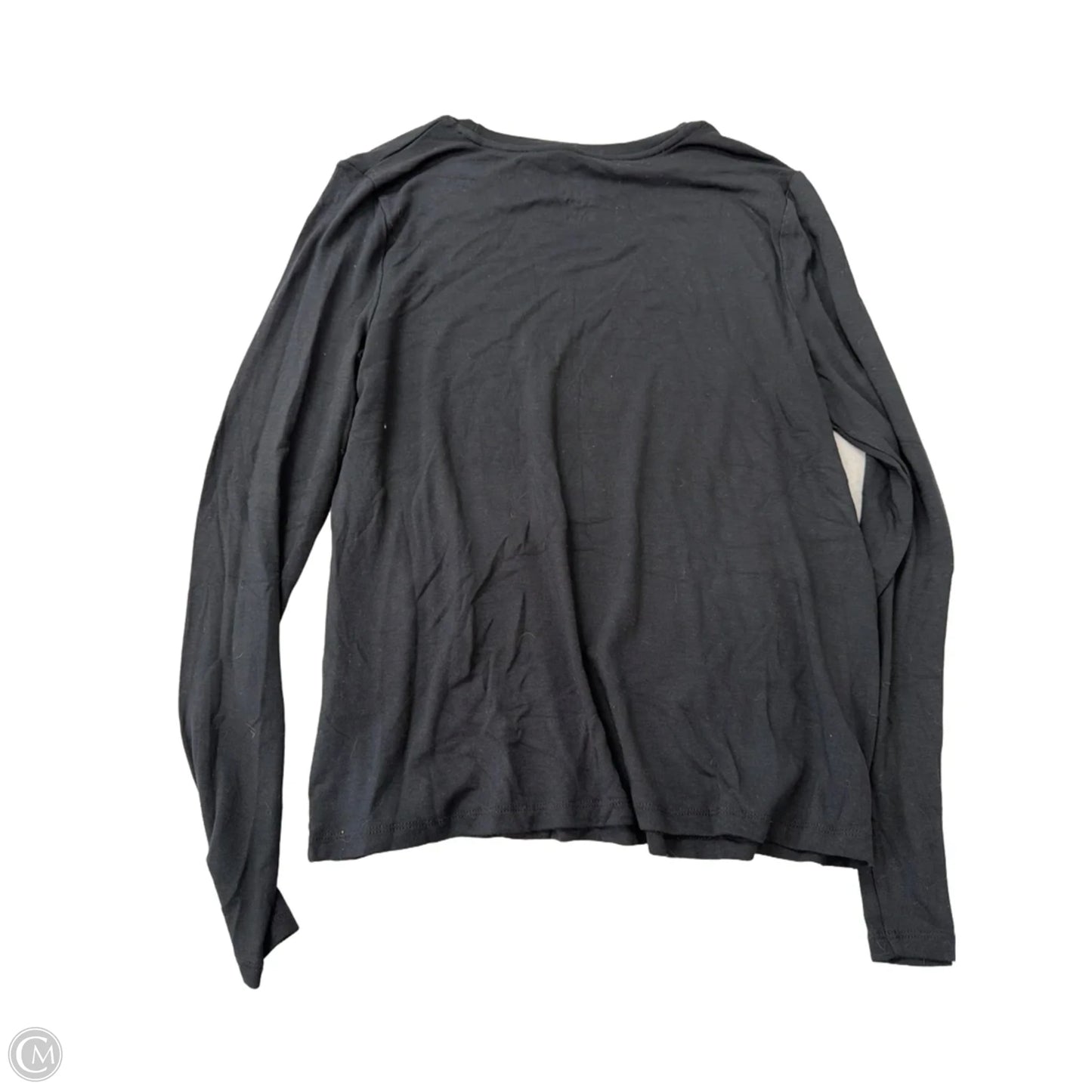 Top Long Sleeve Basic By A New Day In Black, Size: M