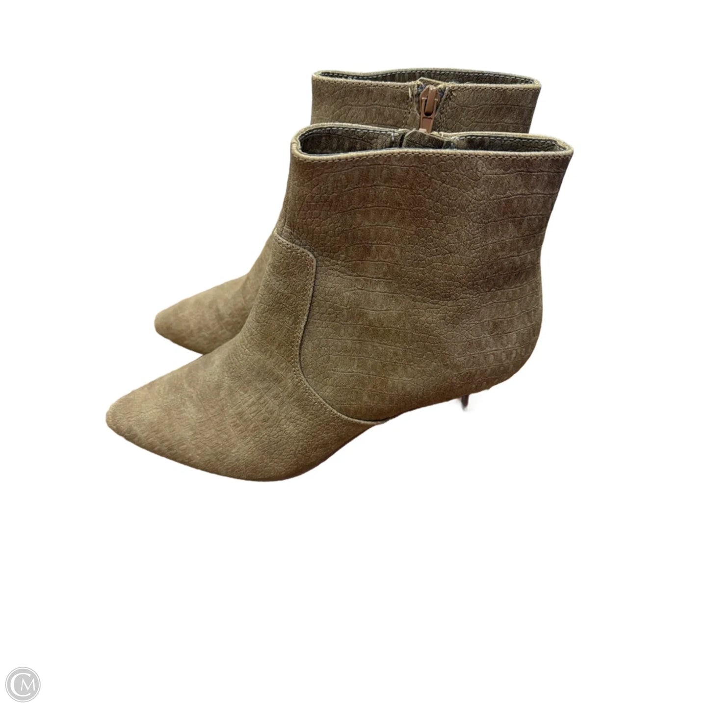 Boots Ankle Heels By Express In Brown, Size: 8