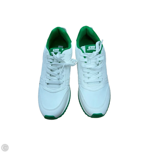 Shoes Sneakers By Steve Madden In Green & White, Size: 8.5
