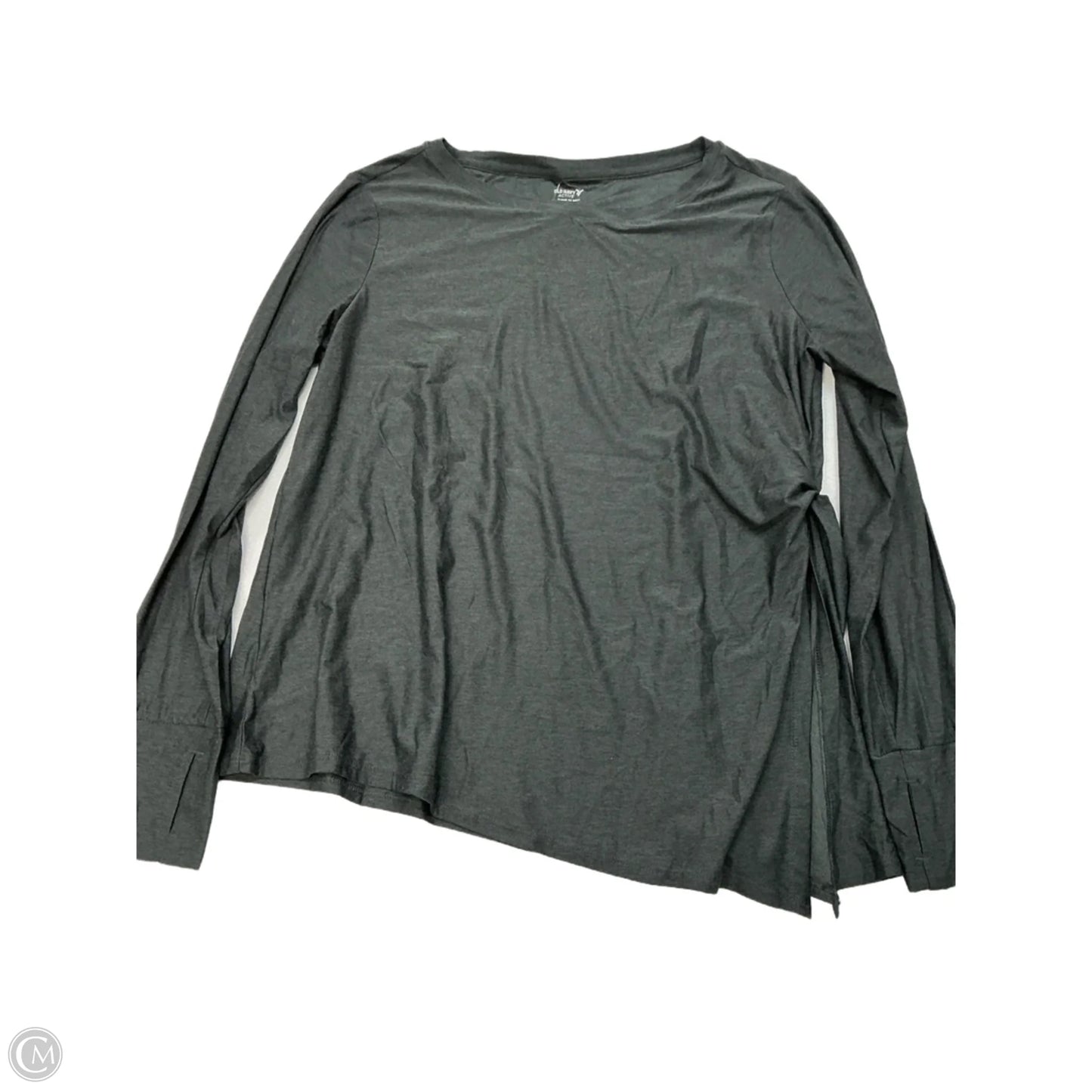 Athletic Top Long Sleeve Crewneck By Old Navy In Grey, Size: L