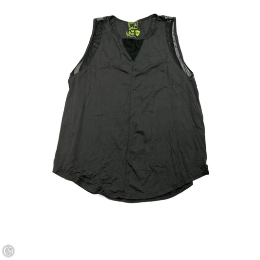 Athletic Tank Top By Lucky In Love In Black, Size: L