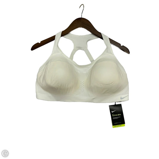 Athletic Bra By Nike Apparel In White, Size: Xl
