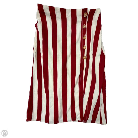 Skirt Midi By O. Vianca In Striped Pattern, Size: L