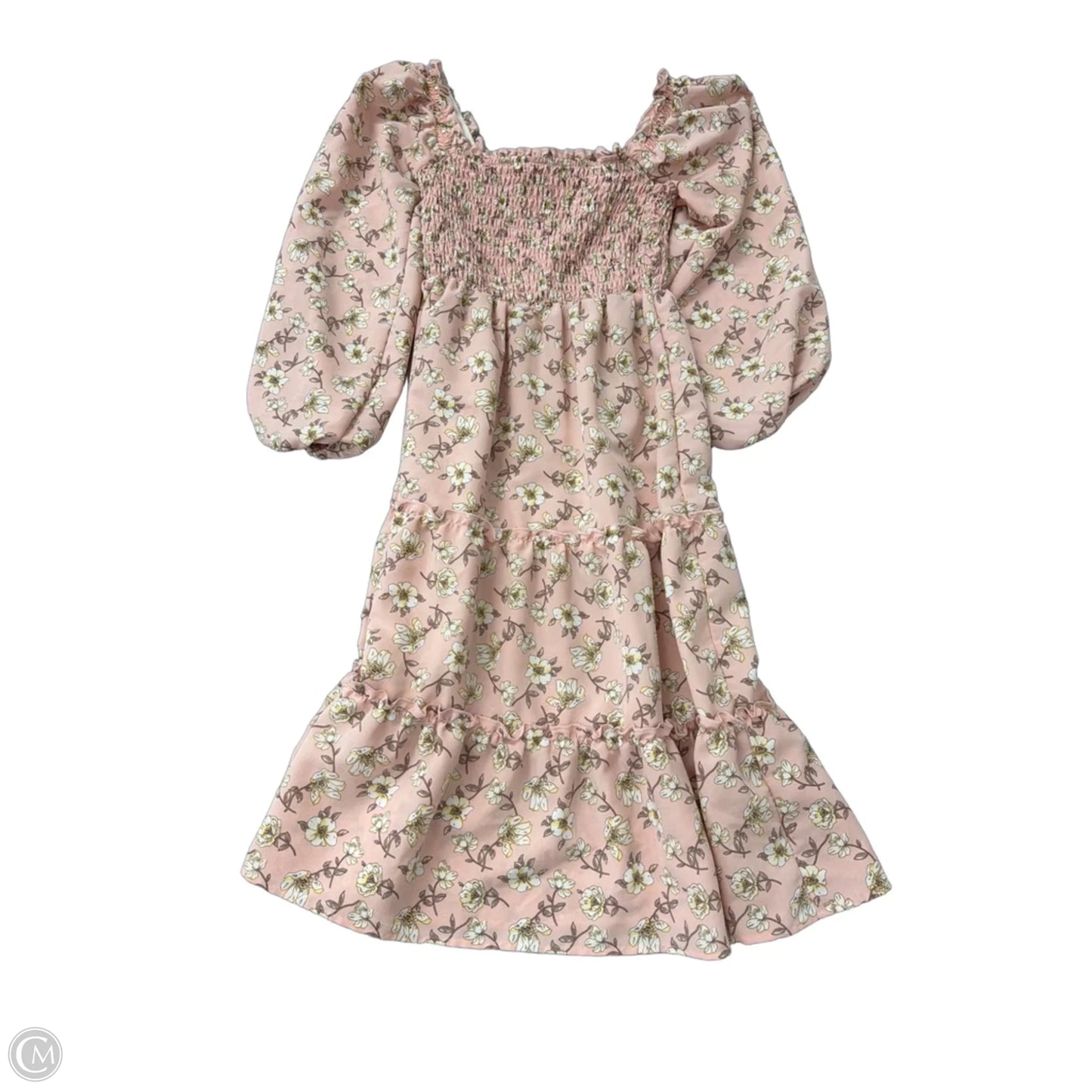 Dress Casual Midi By As U Wish In Floral Print, Size: Xs