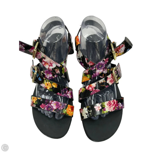 Sandals Flats By Christian Siriano For Payless In Floral Print, Size: 9