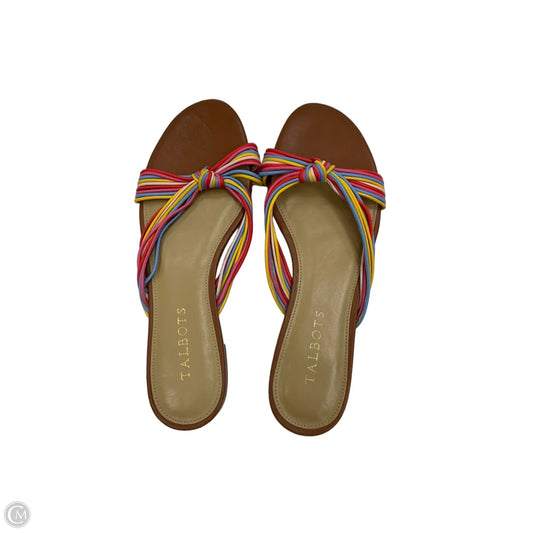 Sandals Flats By Talbots In Multi-colored, Size: 7