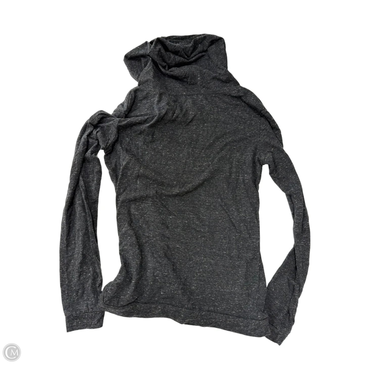 Top Long Sleeve By Clothes Mentor In Black & Grey, Size: M