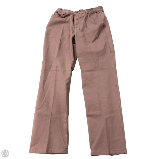 Jeans Straight By Gloria Vanderbilt In Pink Denim, Size: 14