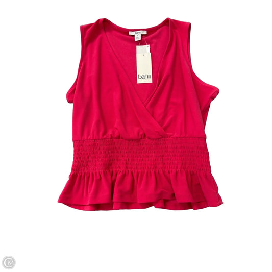 Top Sleeveless By Bar Iii In Pink, Size: S
