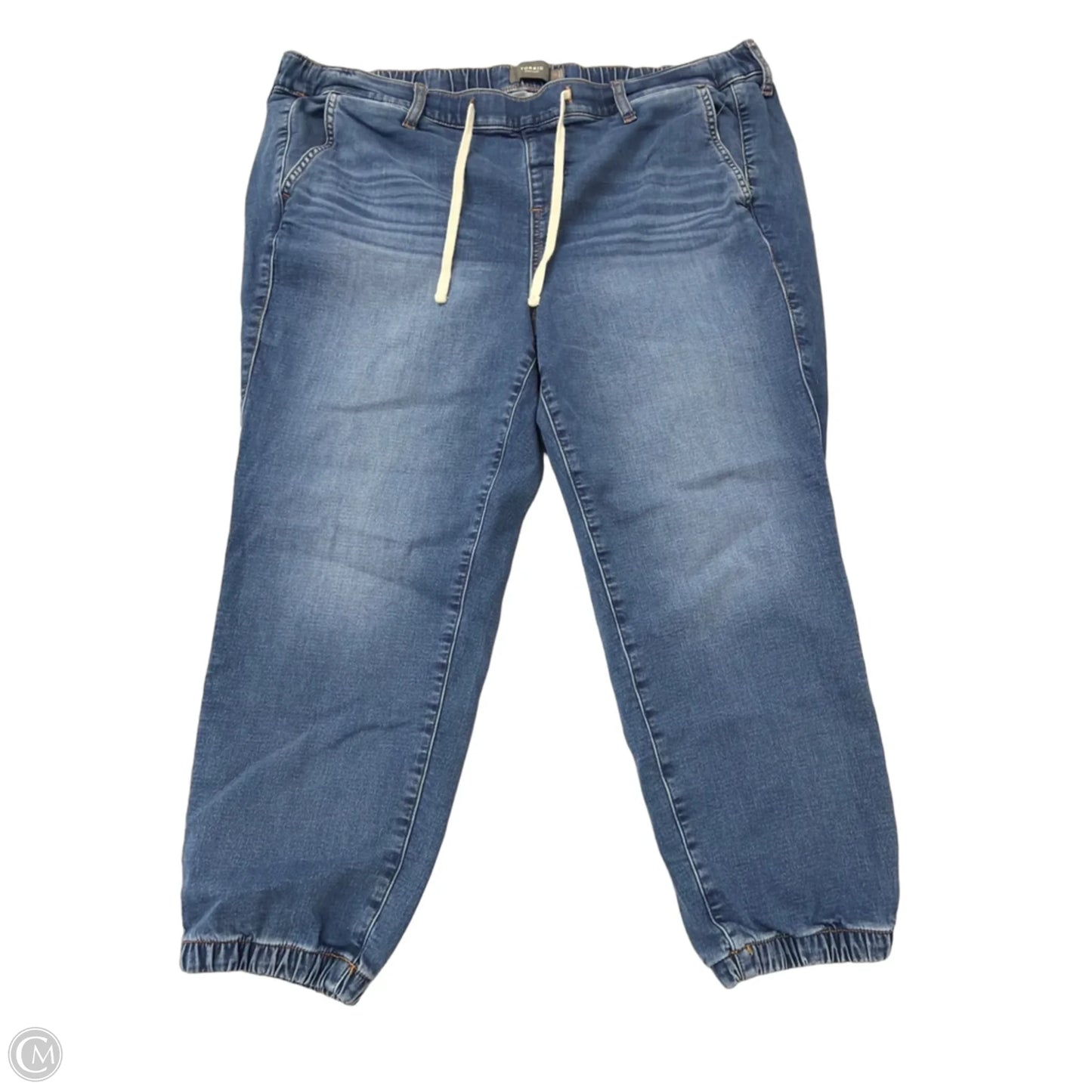 Jeans Straight By Torrid In Blue Denim, Size: 26
