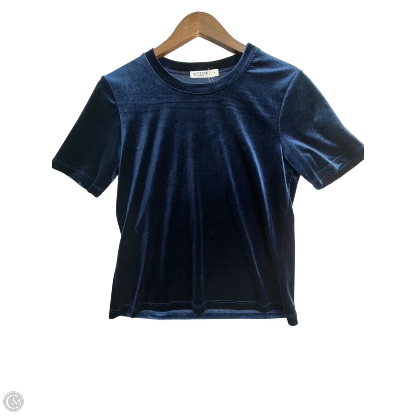 Top Short Sleeve By Stateside In Blue, Size: S