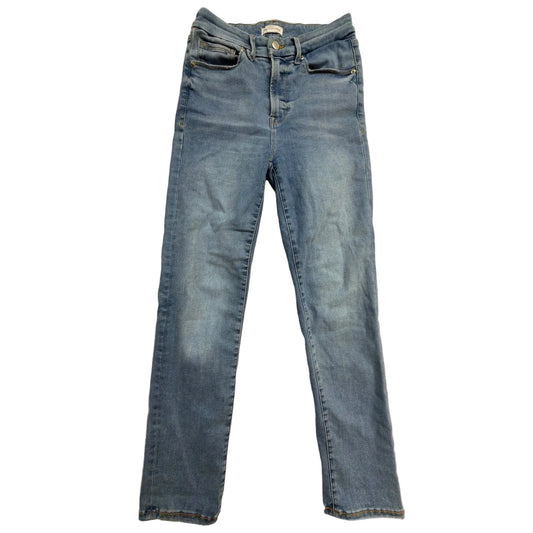 Jeans Straight By Good American In Blue Denim, Size: 6