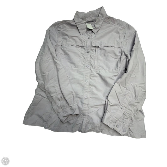 Athletic Top Long Sleeve Collar By L.l. Bean In Purple, Size: Xl