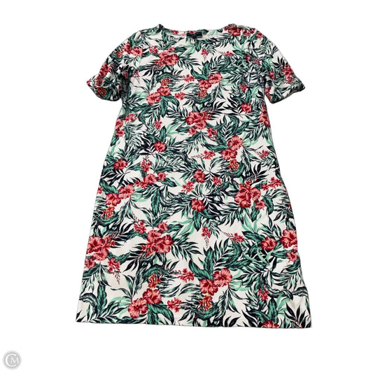 Dress Casual Midi By Karen Scott In Tropical Print, Size: L