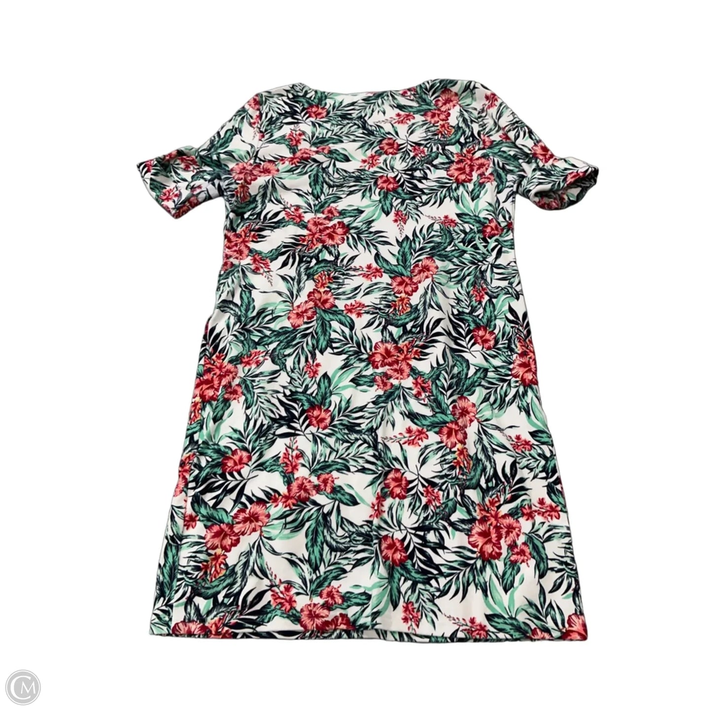 Dress Casual Midi By Karen Scott In Tropical Print, Size: L