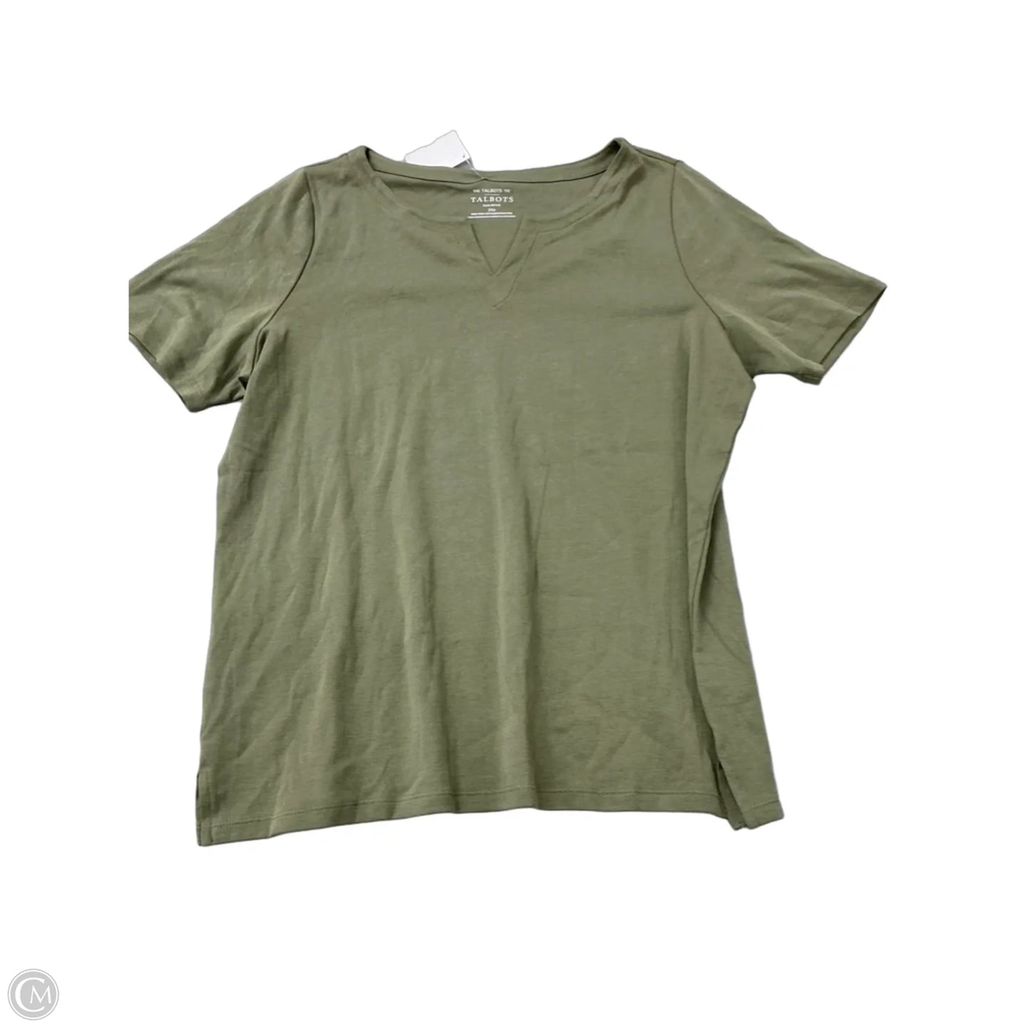 Top Short Sleeve Basic By Talbots In Green, Size: 2x