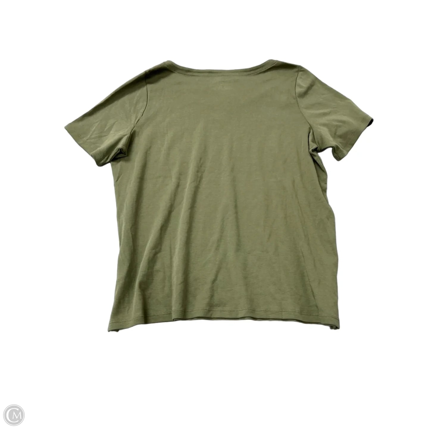 Top Short Sleeve Basic By Talbots In Green, Size: 2x