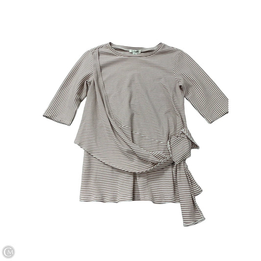 Top Short Sleeve By Simply Noelle In Striped Pattern, Size: S