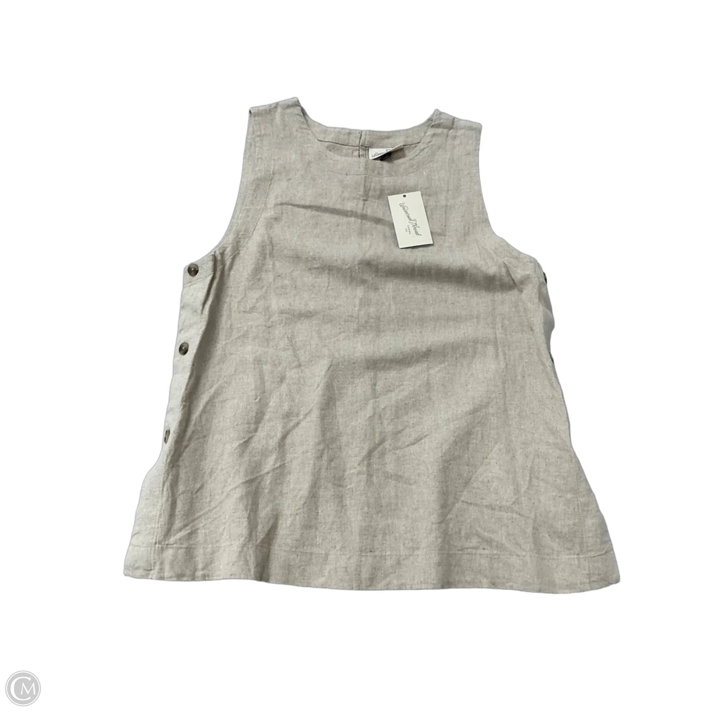 Top Sleeveless By Universal Thread In Tan, Size: M