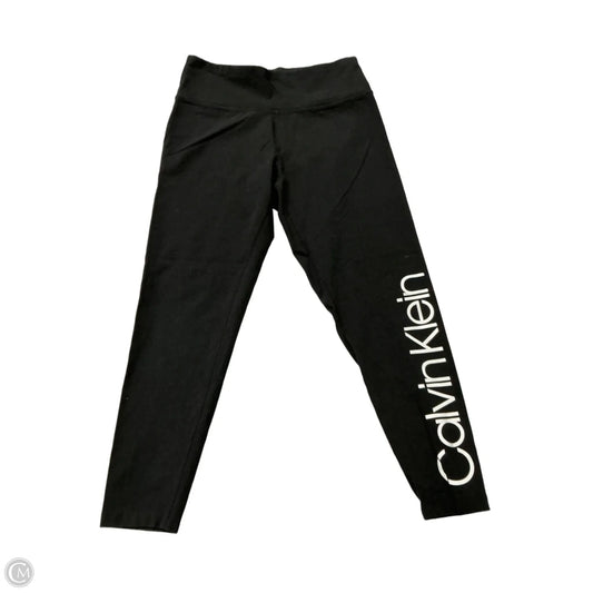 Athletic Leggings By Calvin Klein Performance In Black, Size: M