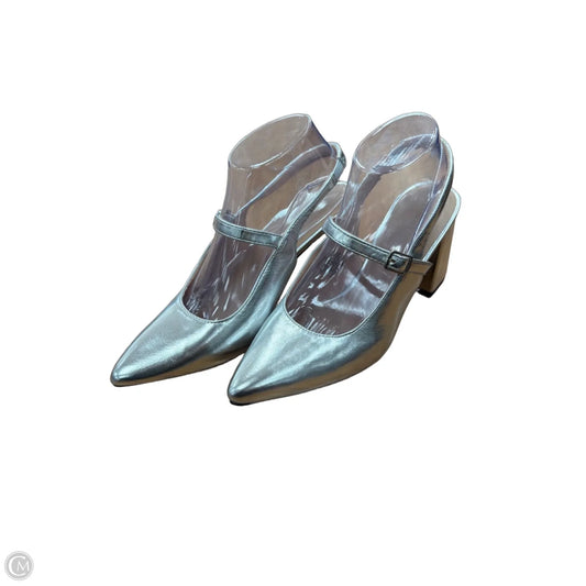 Shoes Heels Block By Old Navy In Silver, Size: 8