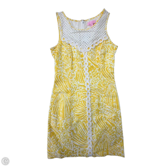 Dress Designer By Lilly Pulitzer In Yellow, Size: Xxs