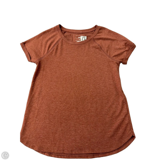 Top Short Sleeve By Sonoma In Brown, Size: M