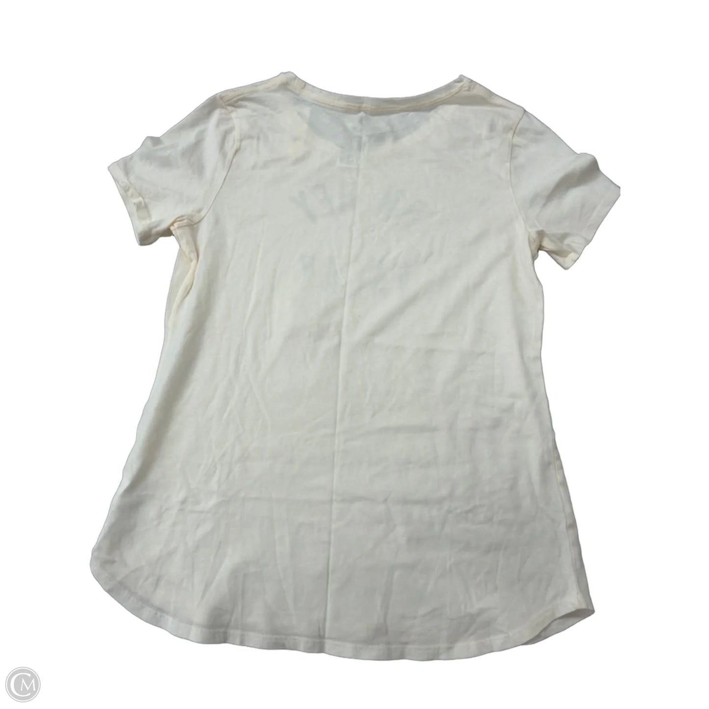 Top Short Sleeve By Old Navy In Cream, Size: S