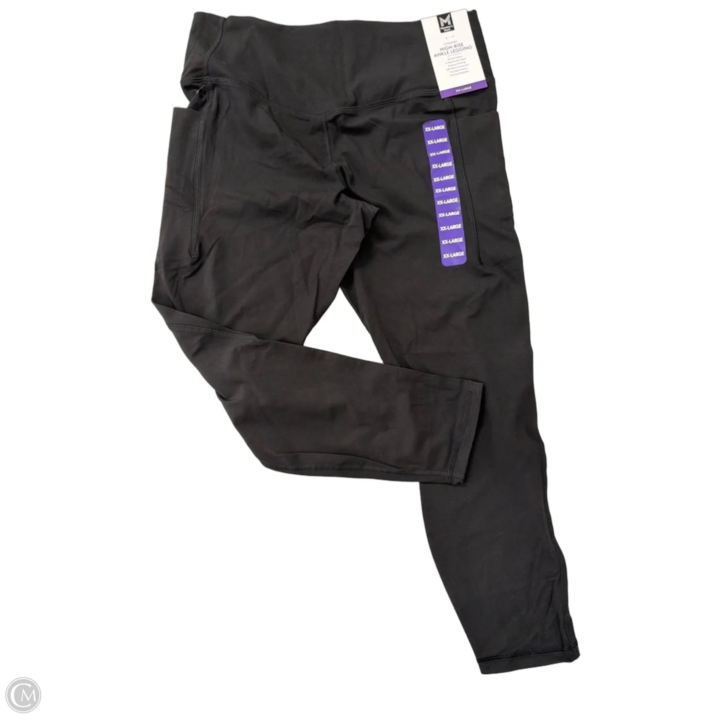 Athletic Leggings By Members Mark In Black, Size: 1x