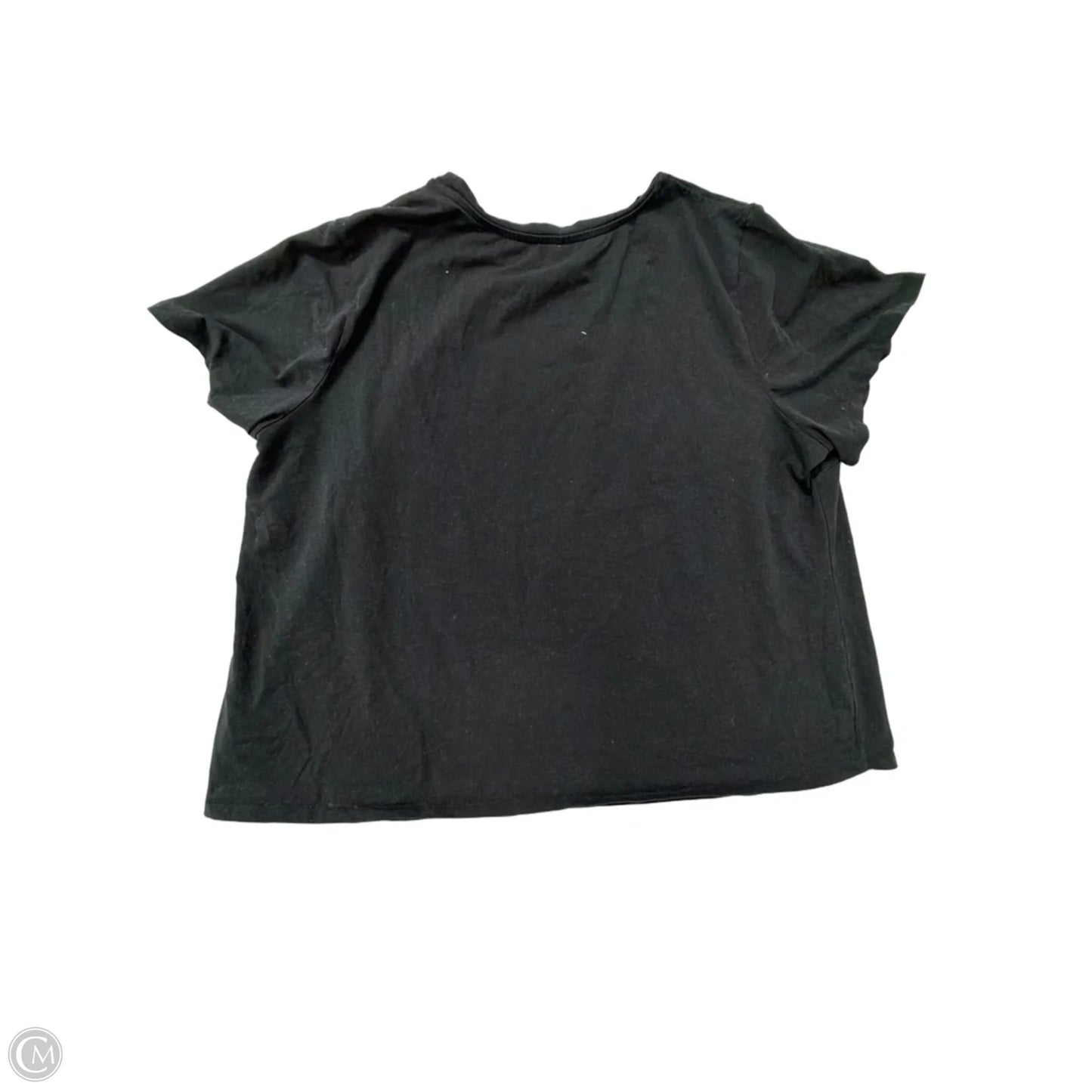Top Short Sleeve Basic By A New Day In Black, Size: 3x
