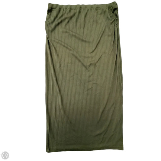 Skirt Maxi By Shein In Green, Size: 1x
